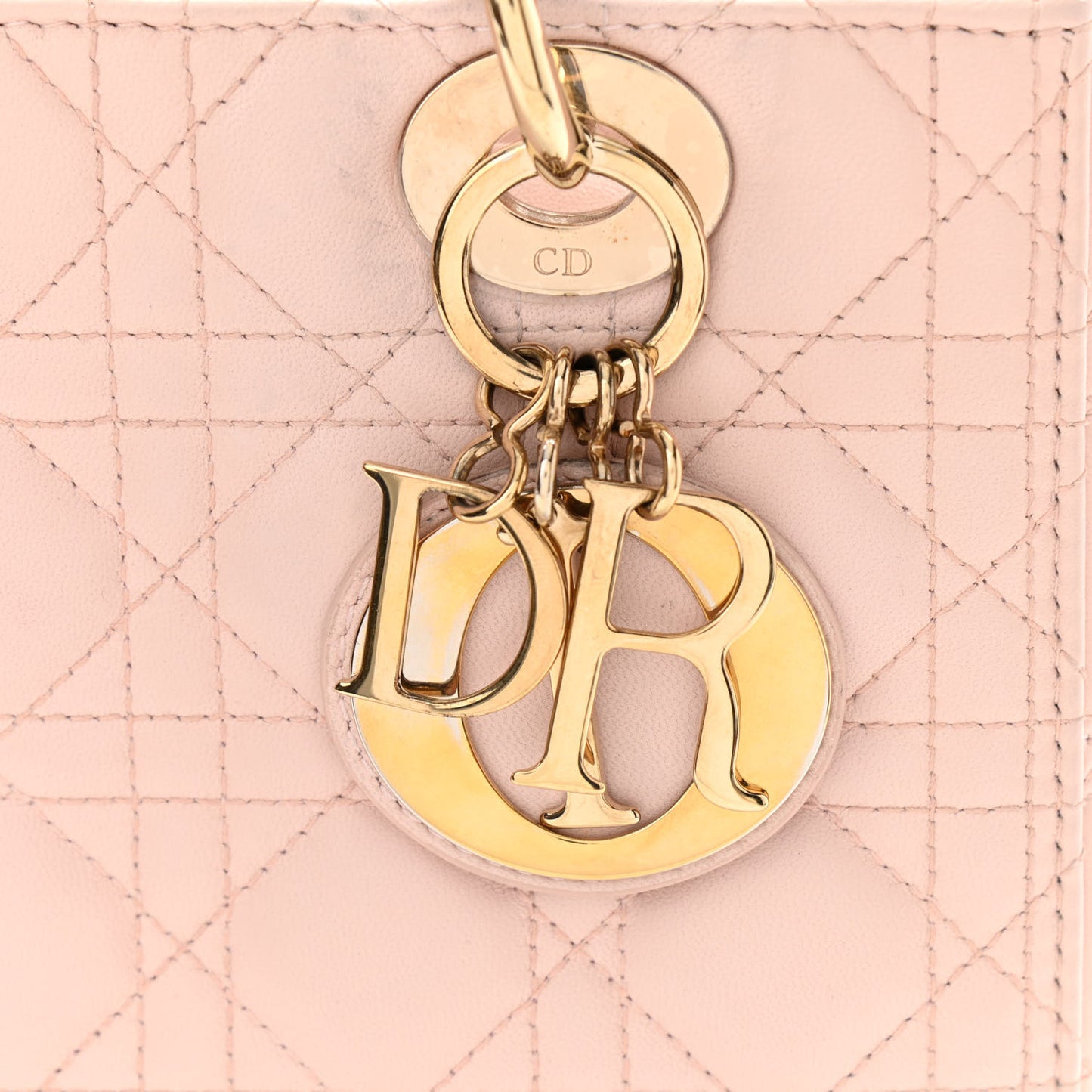 Lambskin Cannage Medium Lady Dior Light Pink