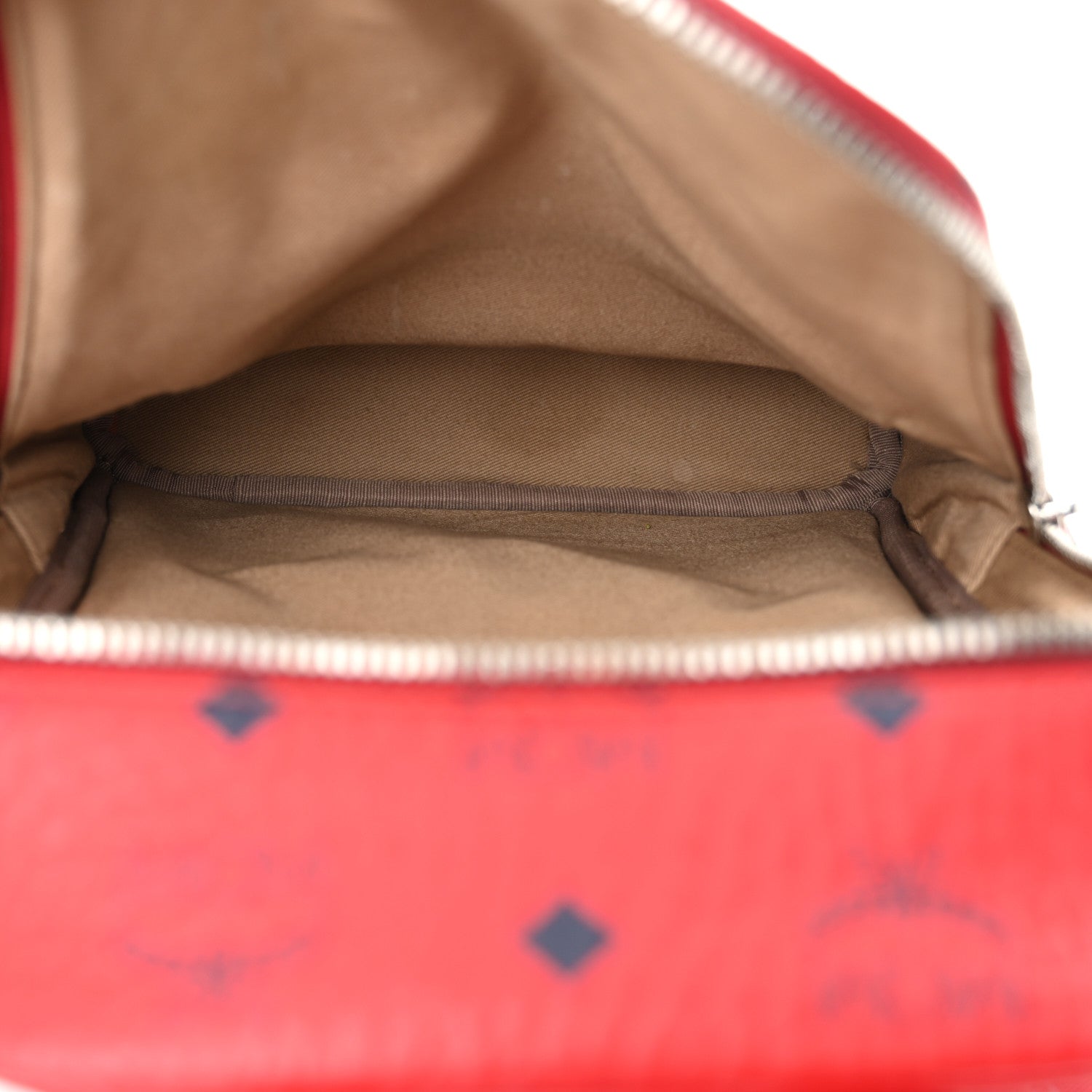 MCM Visetos Klassik Small Sling Bag Ruby Red 5 of 11