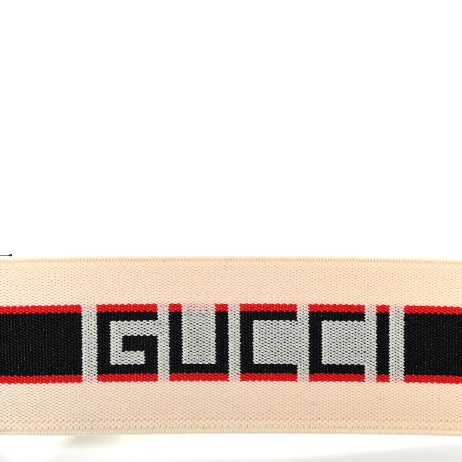 Gucci Jacquard Crystal Stripe Double G Belt 80 32 White 4 of 6
