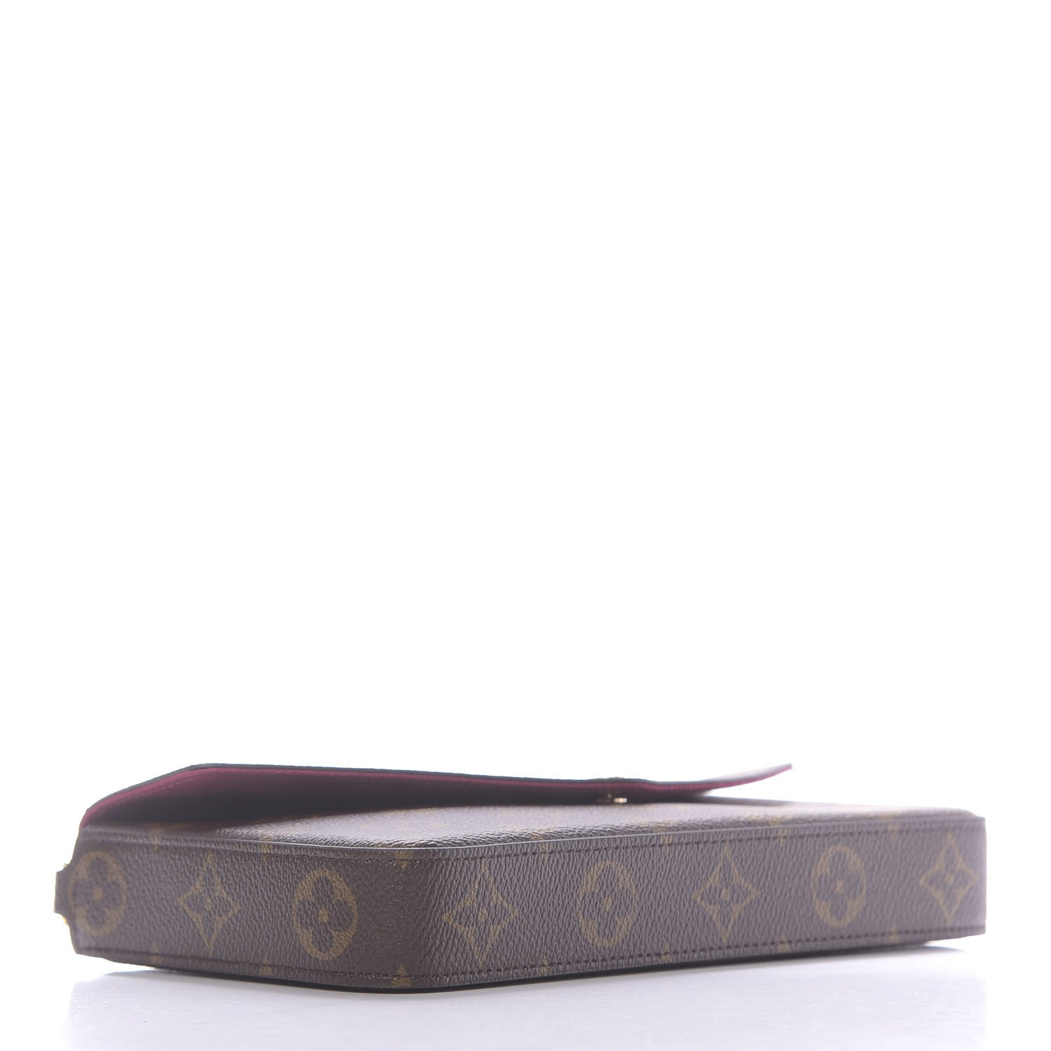 Louis Vuitton Monogram Pochette Felicie Chain Wallet Fuchsia 4 of 12