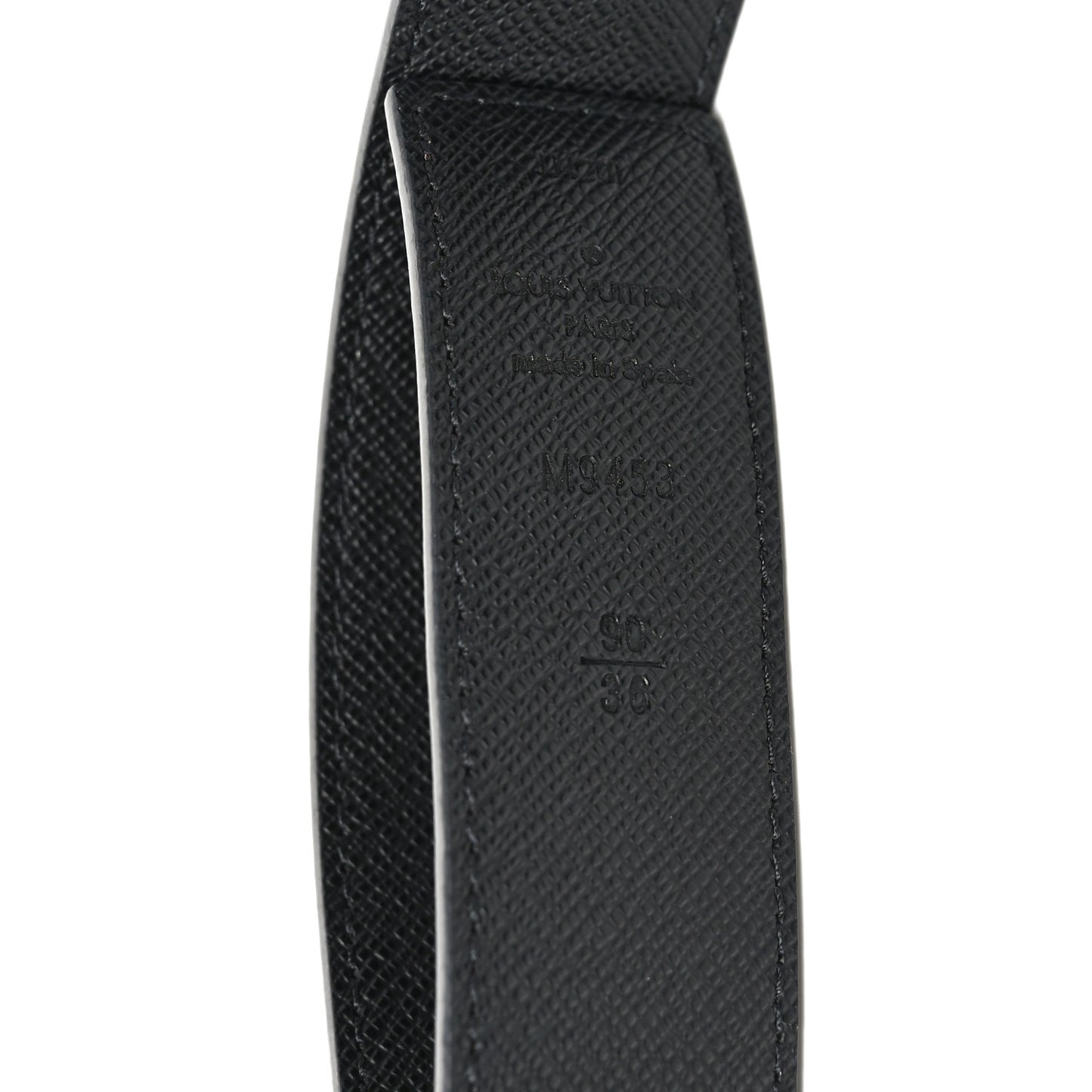 Calfskin Monogram 30mm LV Initiales Reversible Belt 90 36 Black