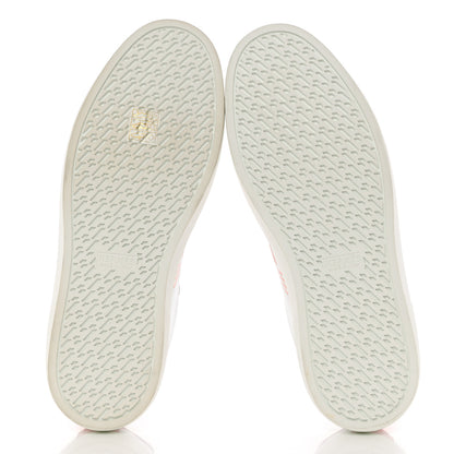 Hermes Calfskin Womens Advantage Sneakers 40 White Orange 5 of 9