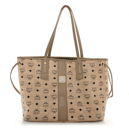 MCM Visetos Medium Liz Reversible Shopper Tote Beige 1 of 16