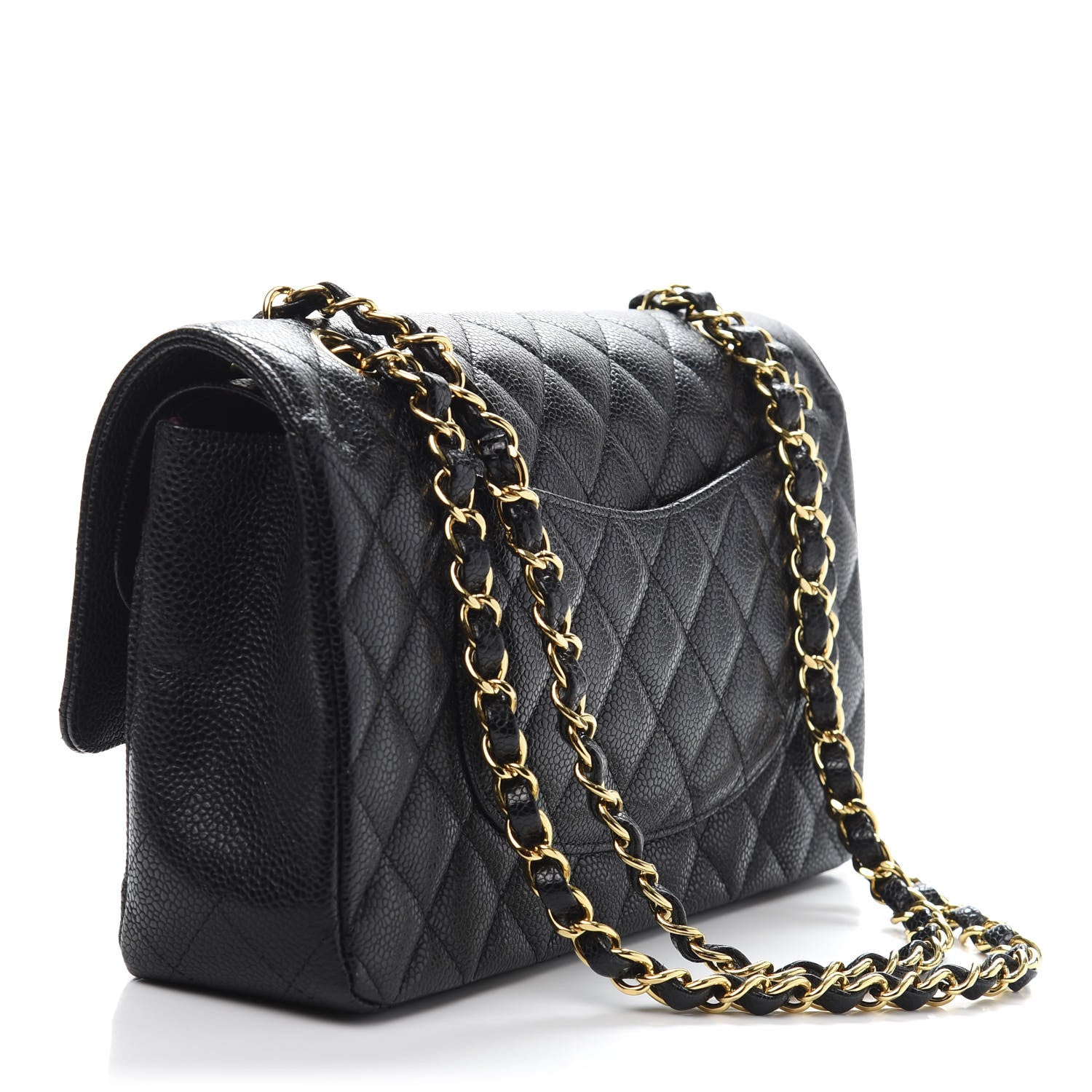 Chanel Caviar Quilted Medium Double Flap Black 3 of 12