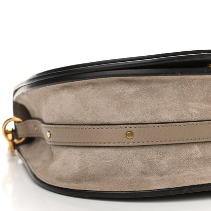Chloe Calfskin Suede Medium Nile Bracelet Bag Motty Grey 9 of 13