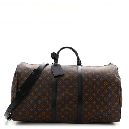 Louis Vuitton Monogram Macassar Keepall Bandouliere 55 1 of 11