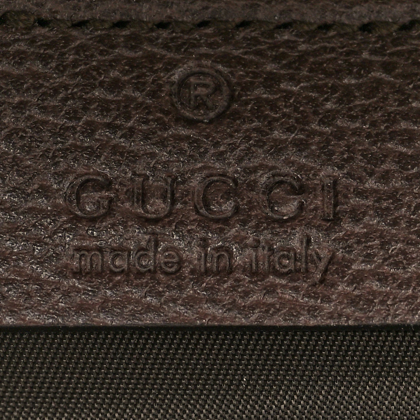 GG Supreme Monogram Textured Calfskin Web Ophidia Vanity Cosmetic Case Beige Ebony New Acero