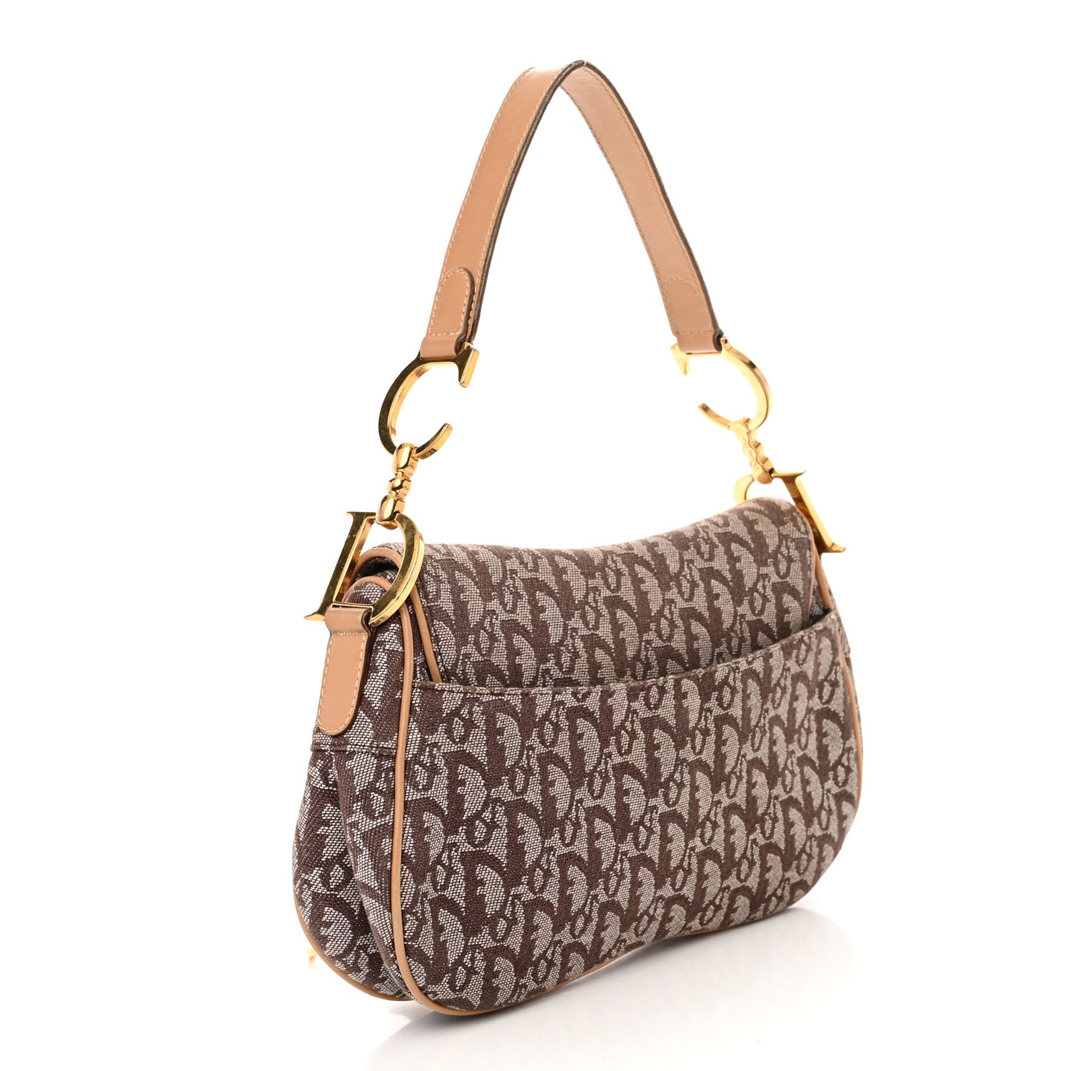 Christian Dior Monogram Double Saddle Bag Brown 3 of 9