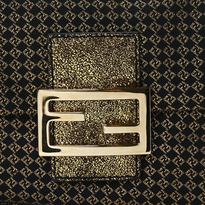 Fendi Micro Zucchino Forever Mini Mama Baguette Black Gold 8 of 10