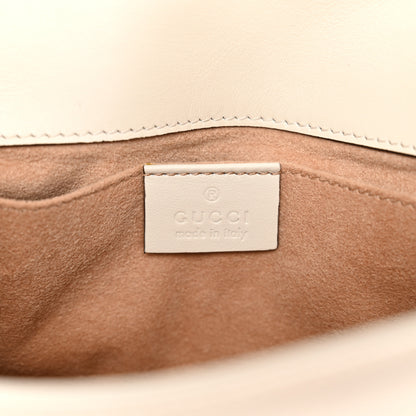 Gucci Calfskin Matelasse Mini GG Marmont Shoulder Bag White 5 of 9