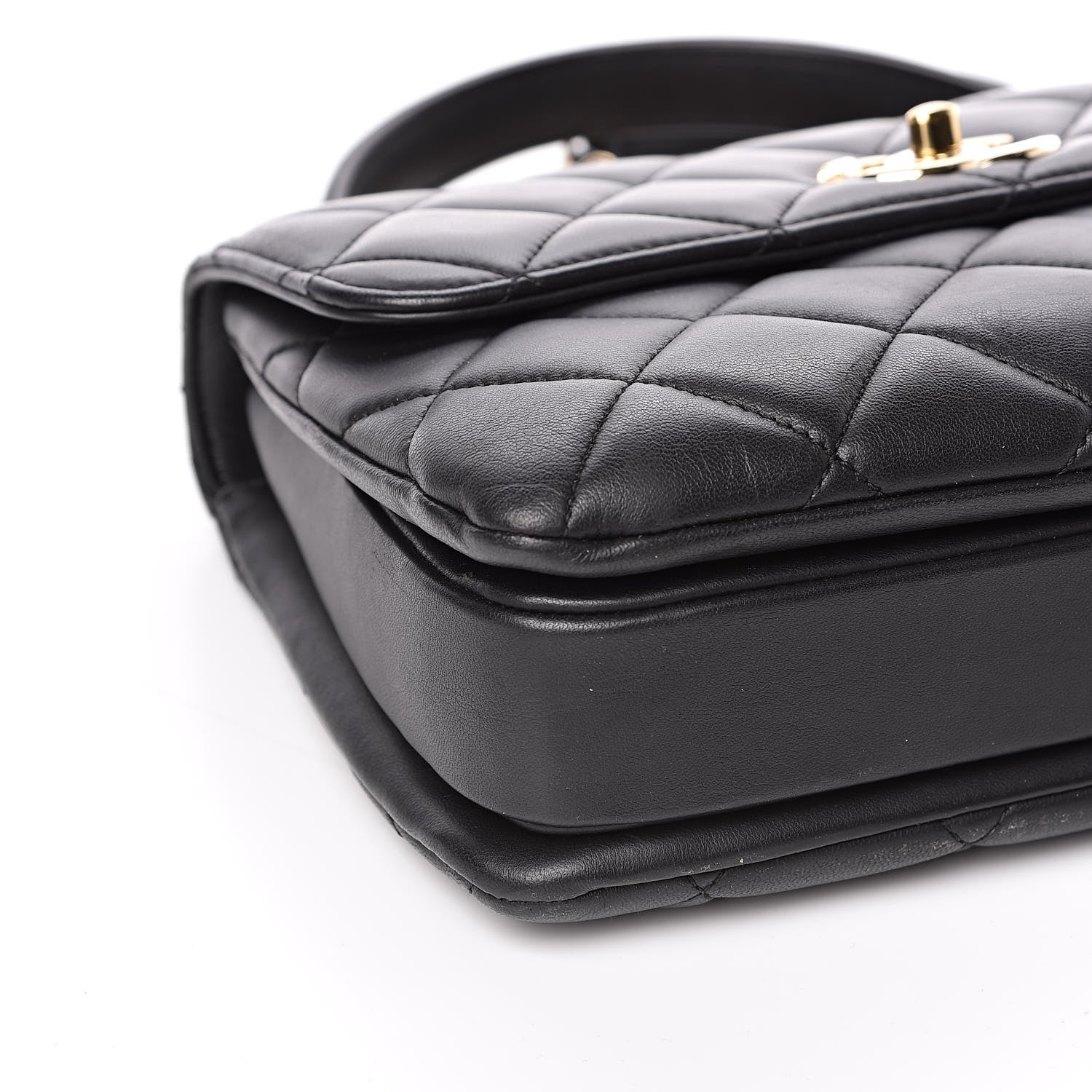 Chanel Lambskin Quilted Small Trendy CC Dual Handle Flap Bag Black 8 of 10