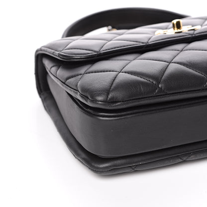 Chanel Lambskin Quilted Small Trendy CC Dual Handle Flap Bag Black 8 of 10