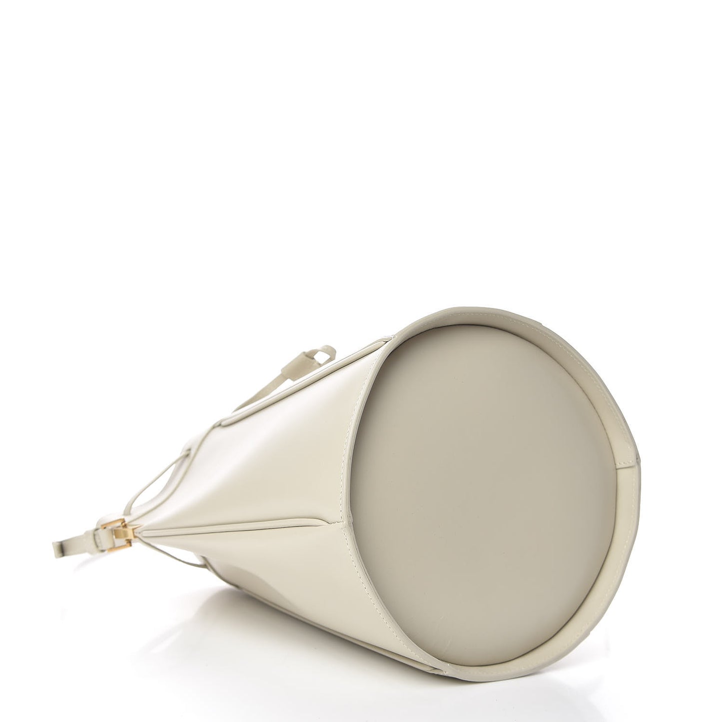 Smooth Calfskin Medium Talitha Bucket Bag Vintage White