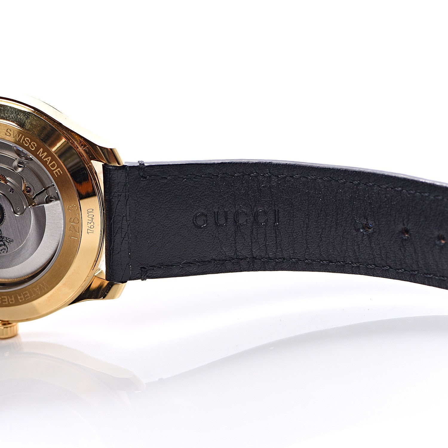 Gucci Stainless Steel Calfskin 40mm G-Timeless Eryx Automatic Watch Gold 7 of 9