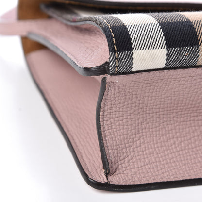 Burberry Derby Calfskin House Check Small Macken Crossbody Bag Pale Orchid 9 of 10
