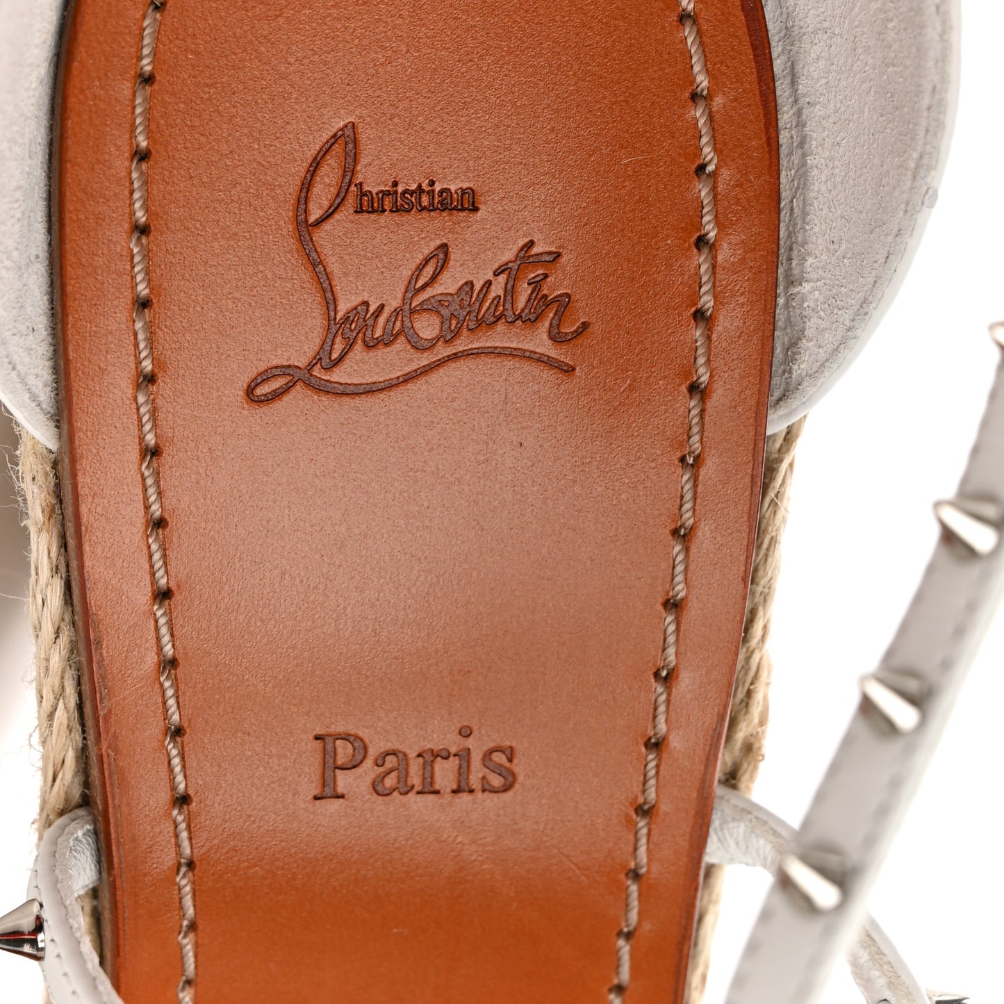 Calfskin Chocazeppa Spikes 120 Platform Wedge Sandals 41 Bianco