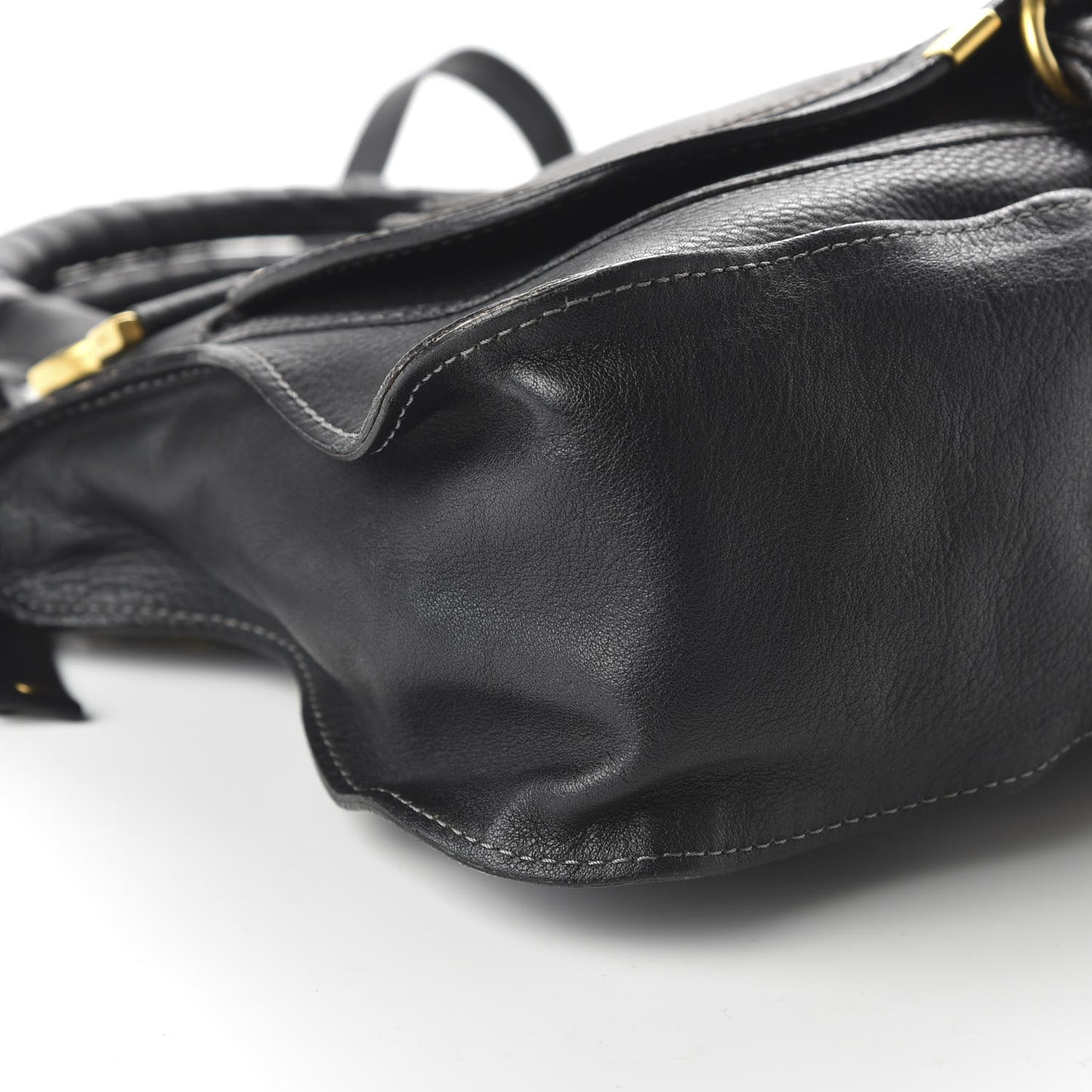 Calfskin Medium Marcie Satchel Black