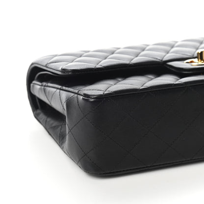 Chanel Lambskin Quilted Medium Double Flap Black 8 of 10