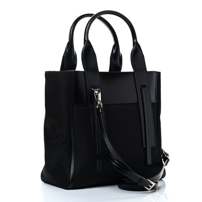 Prada Tessuto Nylon Spazzolato Small Ouverture Top Handle Bag Black 3 of 5