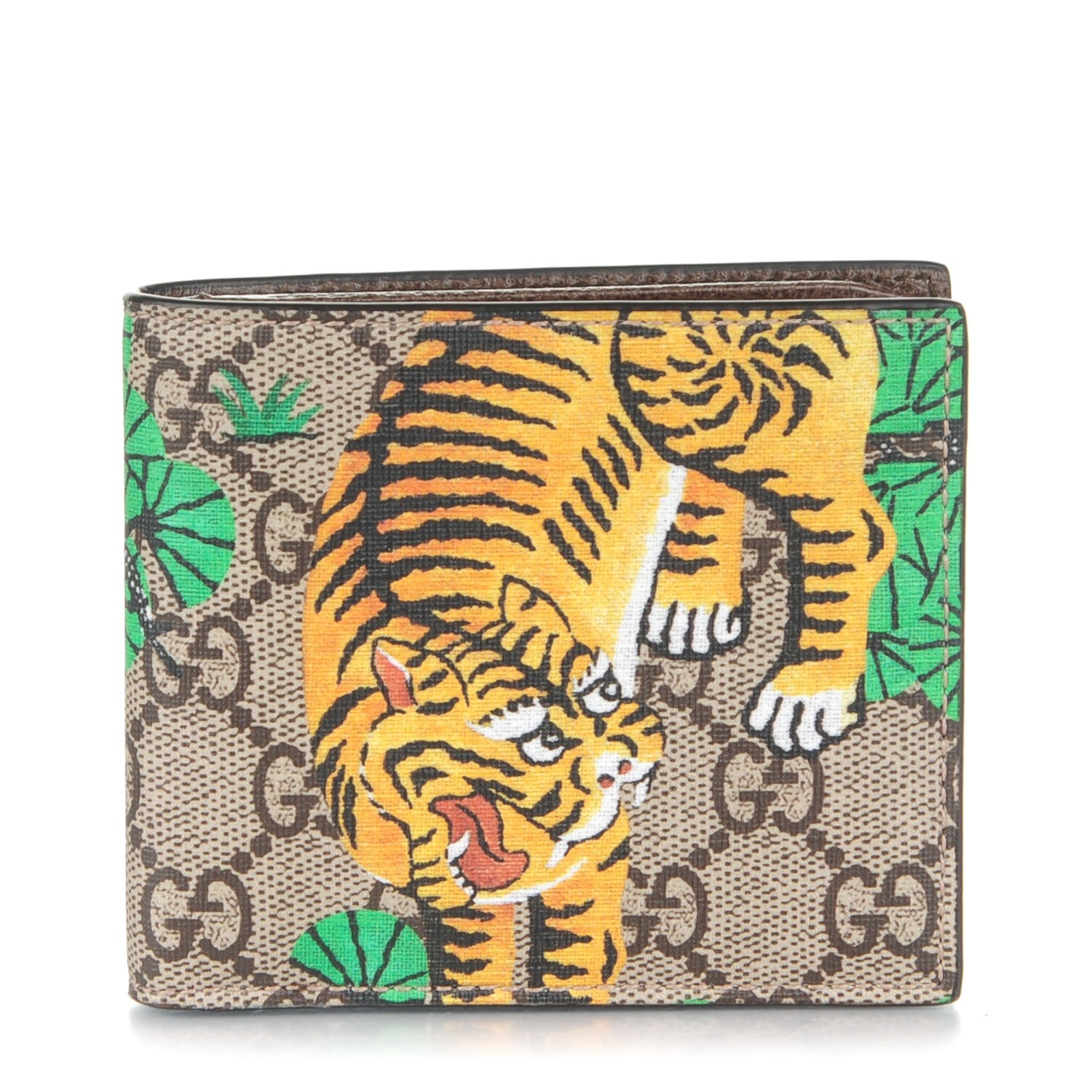 Gucci GG Supreme Monogram Bengal Bi-Fold Wallet Beige Yard 1 of 7
