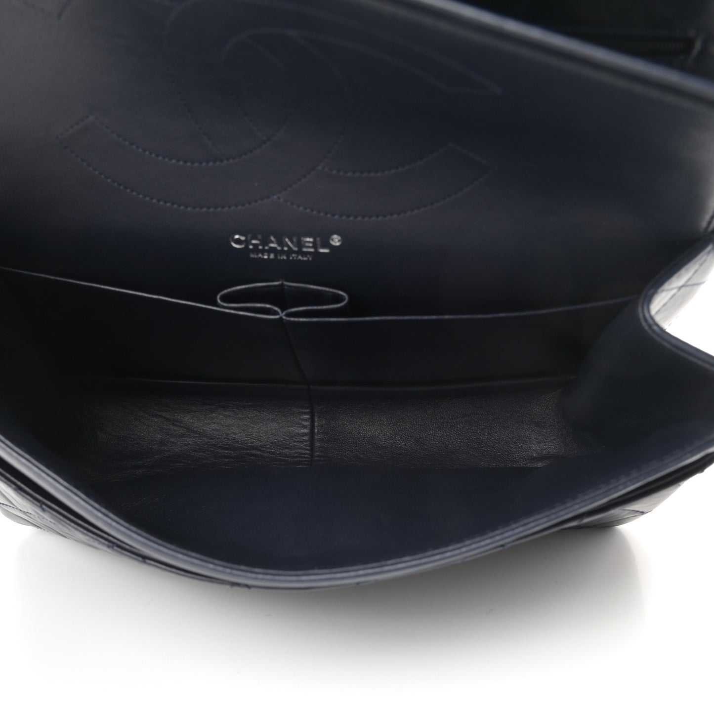 Aged Calfskin Quilted 2.55 Reissue 227 Flap Navy Blue