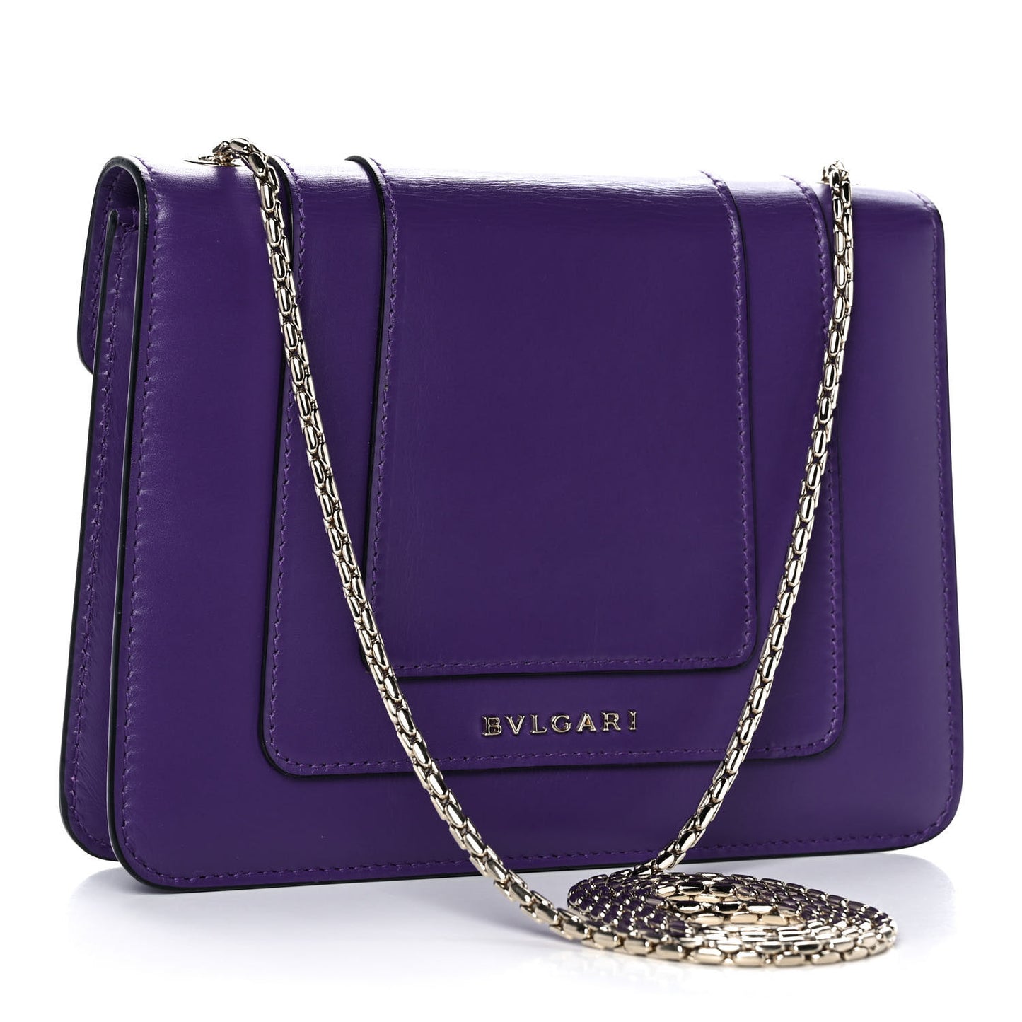 Calfskin Serpenti Forever Crossbody Bag Amethyst