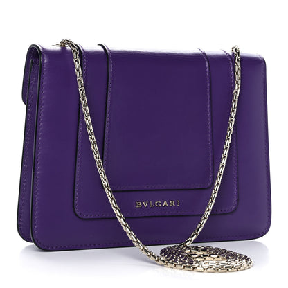 Bulgari Calfskin Serpenti Forever Crossbody Bag Amethyst 3 of 14