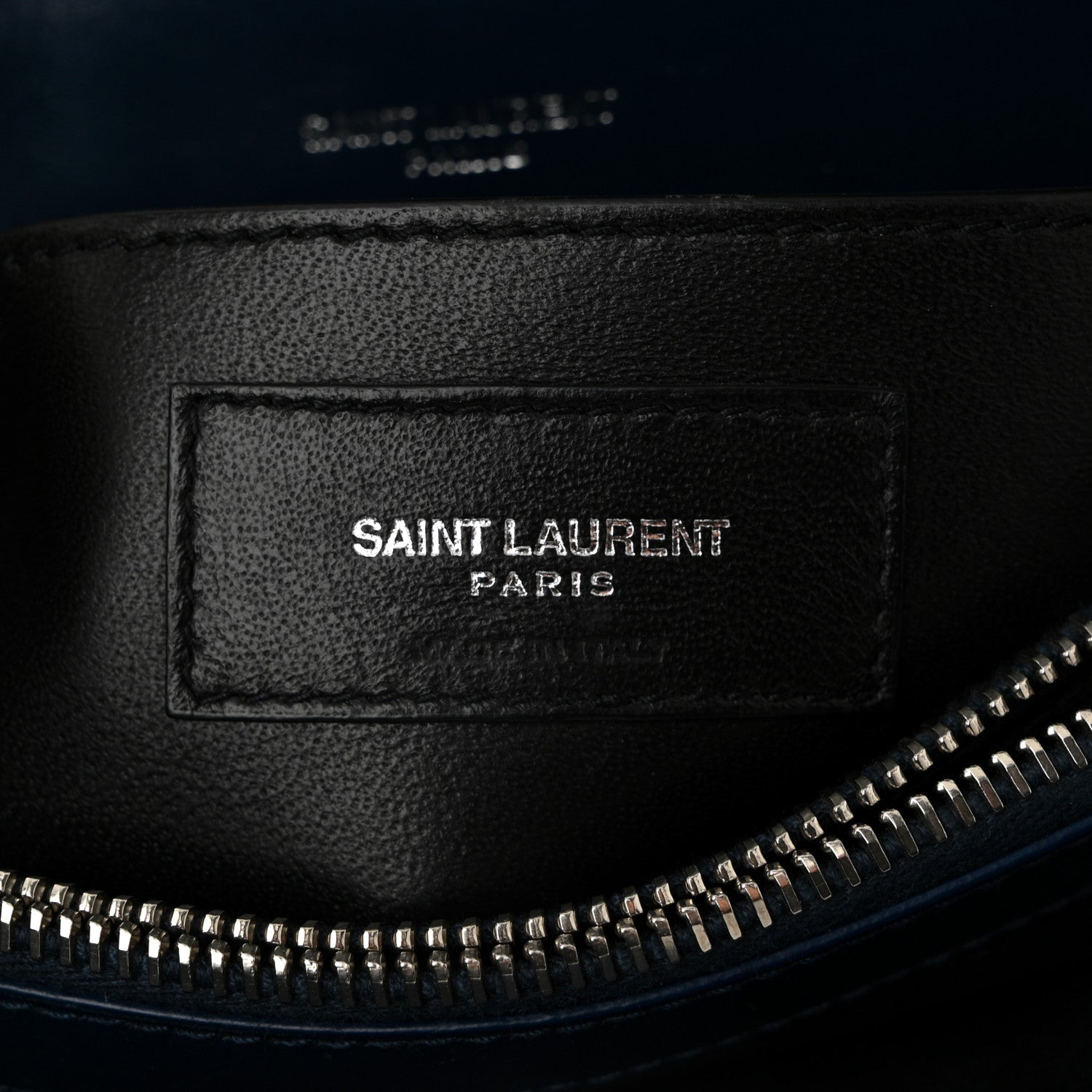 Saint Laurent Calfskin Y Quilted Monogram Small Loulou Chain Satchel Denim Blue 6 of 11