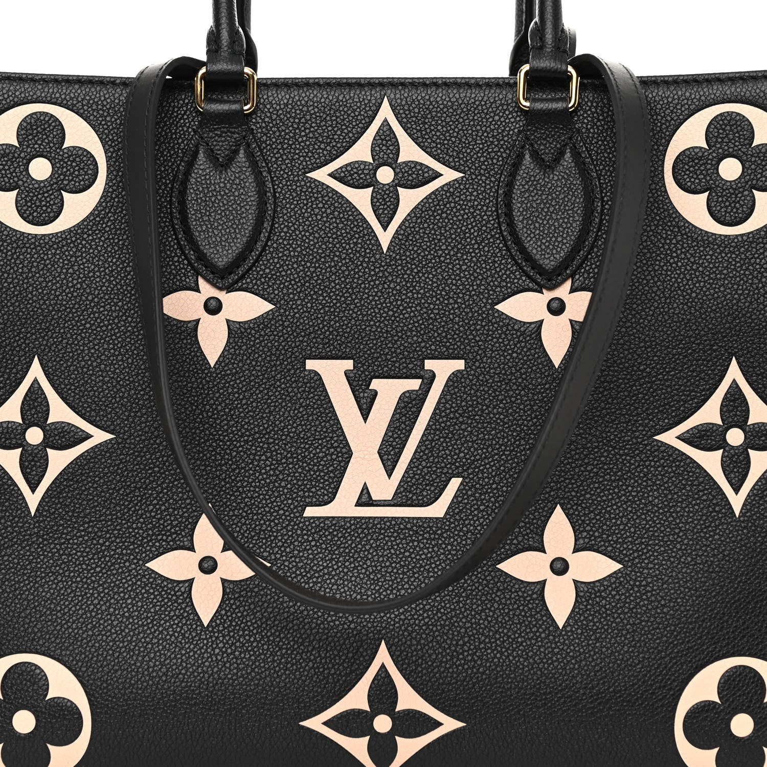Louis Vuitton Empreinte Monogram Giant Onthego MM Black Beige 7 of 10