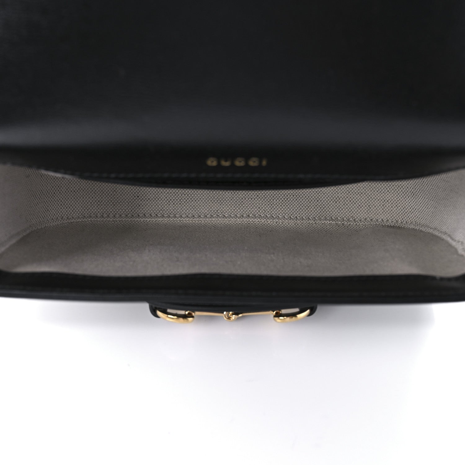 Gucci Azalea Calfskin Web Mini Horsebit 1955 Shoulder Bag Black 5 of 10
