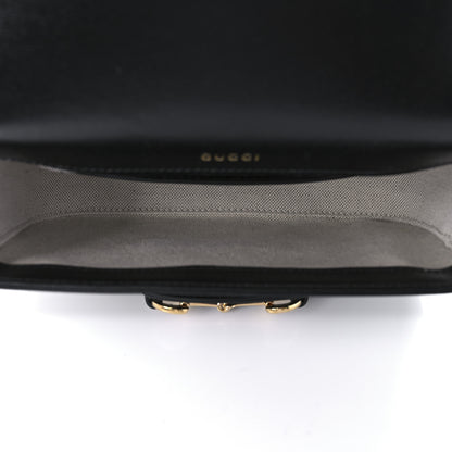 Gucci Azalea Calfskin Web Mini Horsebit 1955 Shoulder Bag Black 5 of 10