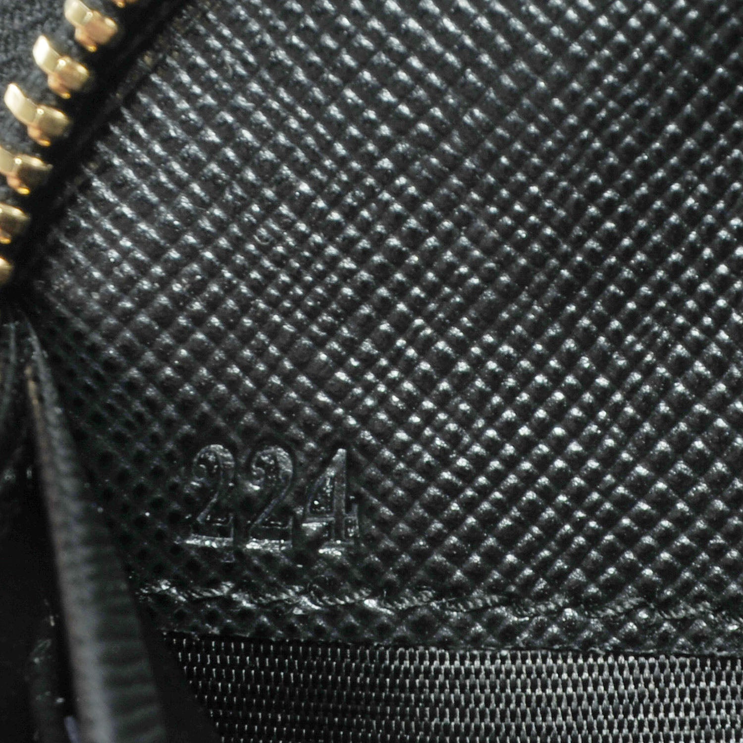 Prada Saffiano Metal Zip Around Wallet Nero Black 9 of 9