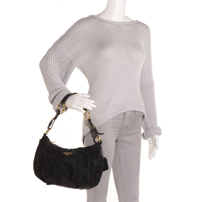 Prada Tessuto Nylon Shoulder Bag Nero Black 2 of 9