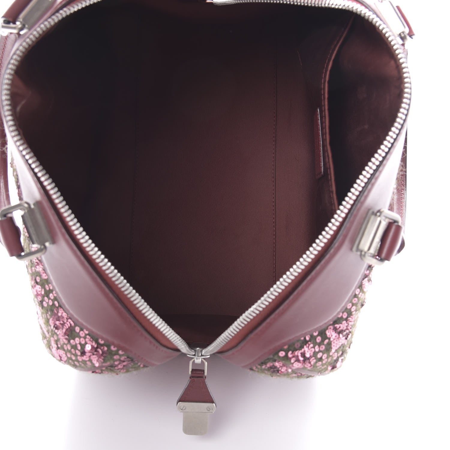 Louis Vuitton Sequin Monogram Sunshine Express Speedy Burgundy 5 of 17