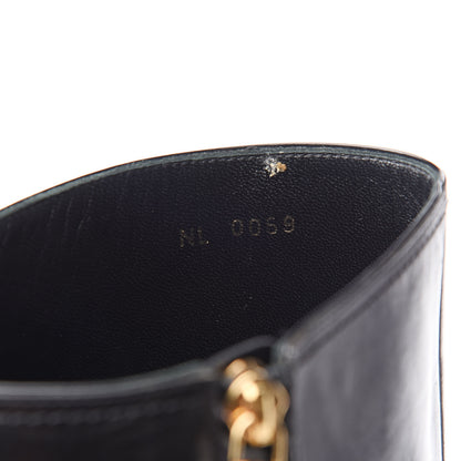 Louis Vuitton Calfskin Gamble High Boots 36 Black 8 of 8