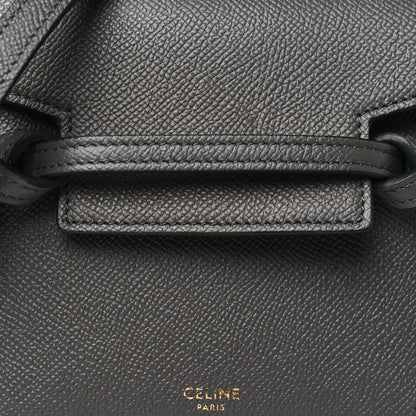 Celine Grained Calfskin Pico Belt Bag Grey 8 of 10