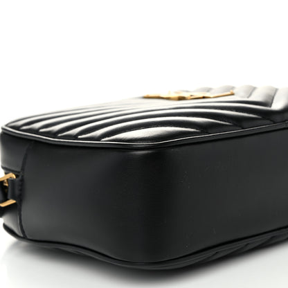 Saint Laurent Calfskin Matelasse Monogram Lou Camera Bag Black 9 of 10