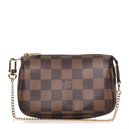 Louis Vuitton Damier Ebene Mini Pochette Accessories 1 of 9