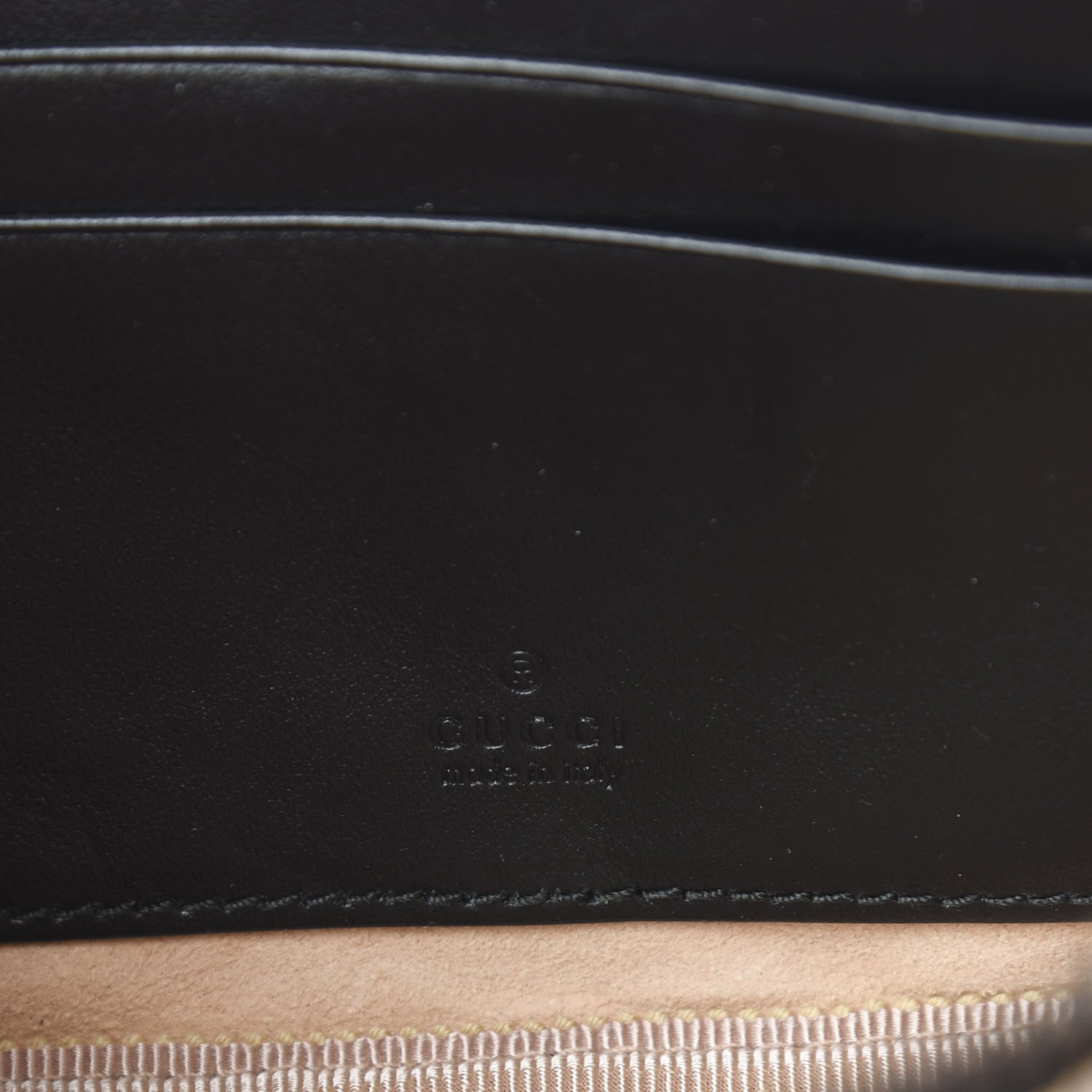 Gucci Calfskin Matelasse Mini GG Marmont Chain Crossbody Bag Black 7 of 12
