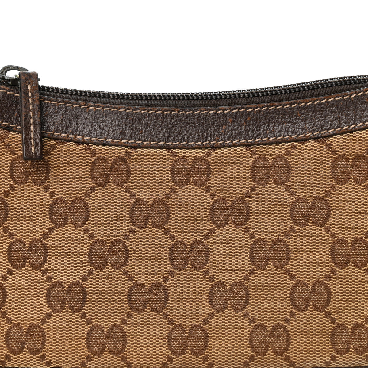 Gucci Monogram Small Pochette Dark Brown 8 of 11