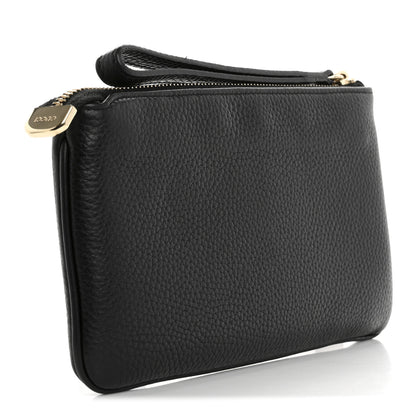 Gucci Pebbled Calfskin Soho Wristlet Black 3 of 11