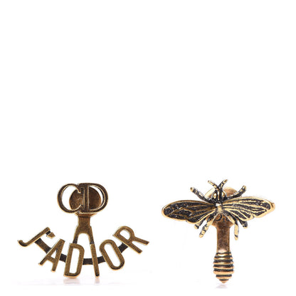 Christian Dior Metal J'Adior Earrings Aged Gold 1 of 5