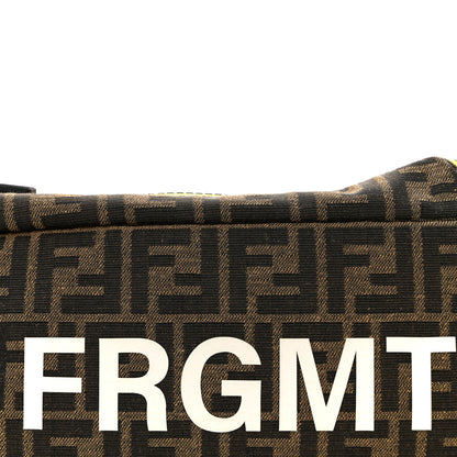 Fendi X FRGMT Fabric FF 1974 Embossed Belt Bag Tobacco Moro Black White 7 of 10