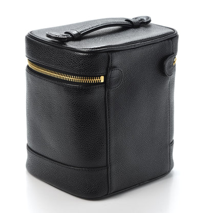 Chanel Caviar Cosmetic Vanity Bag Black 2 of 8