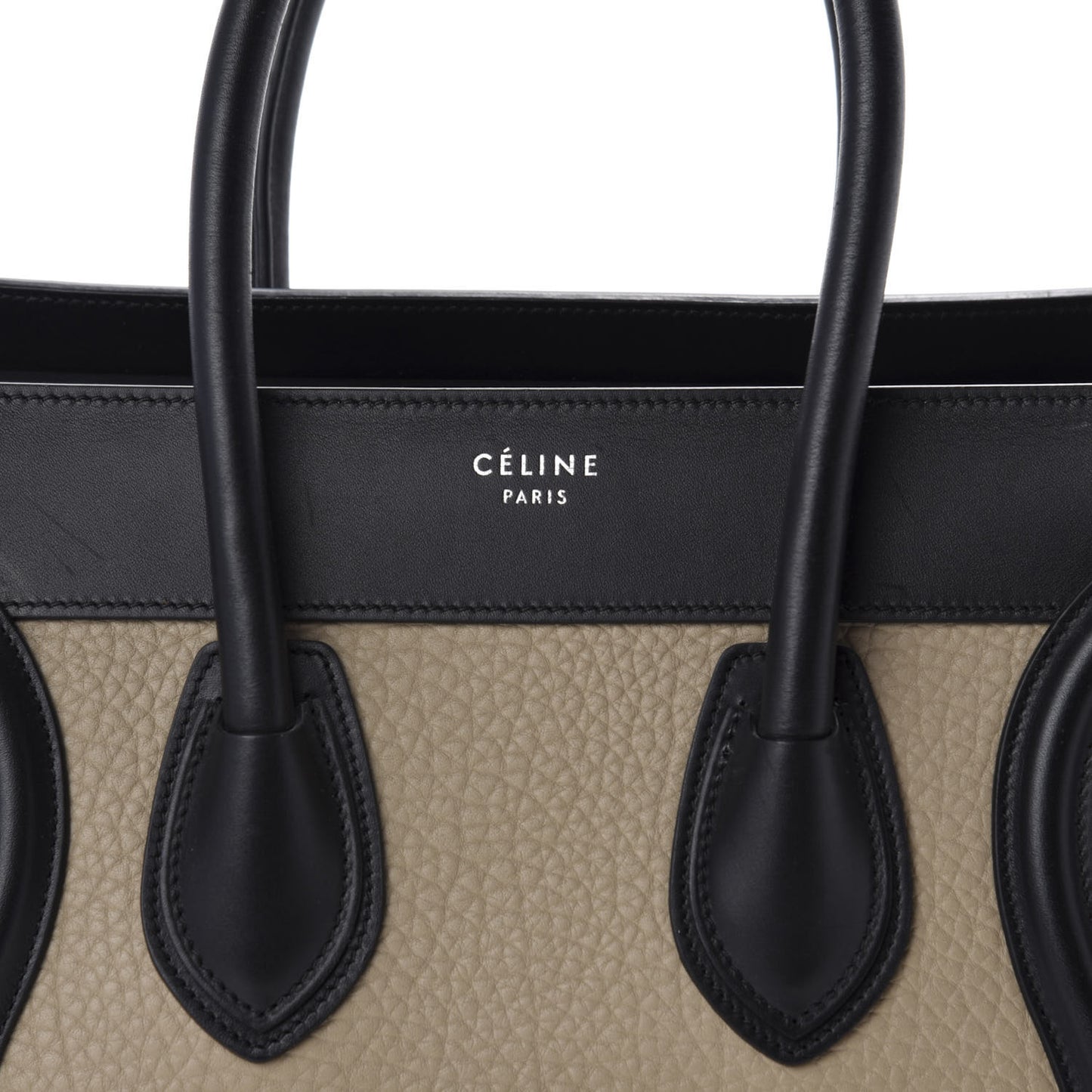 Bullhide Calfskin Nubuck Micro Tri-Color Luggage Beige