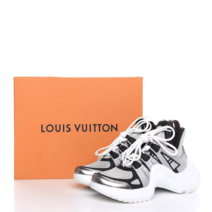 Louis Vuitton Calfskin Technical Nylon LV Archlight Sneaker 37 White 8 of 8