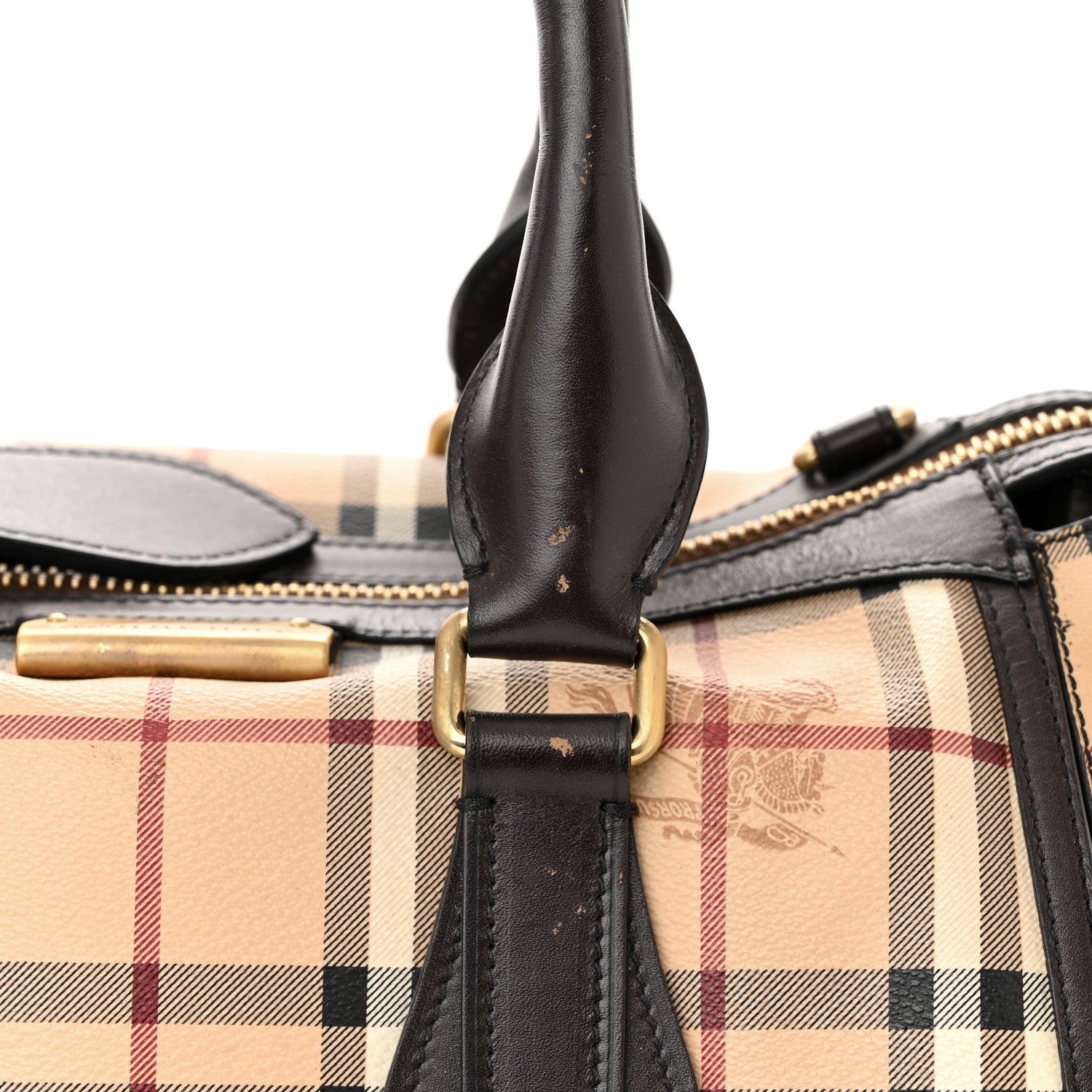Burberry Haymarket Check Small Gladstone Chocolate 16 of 18