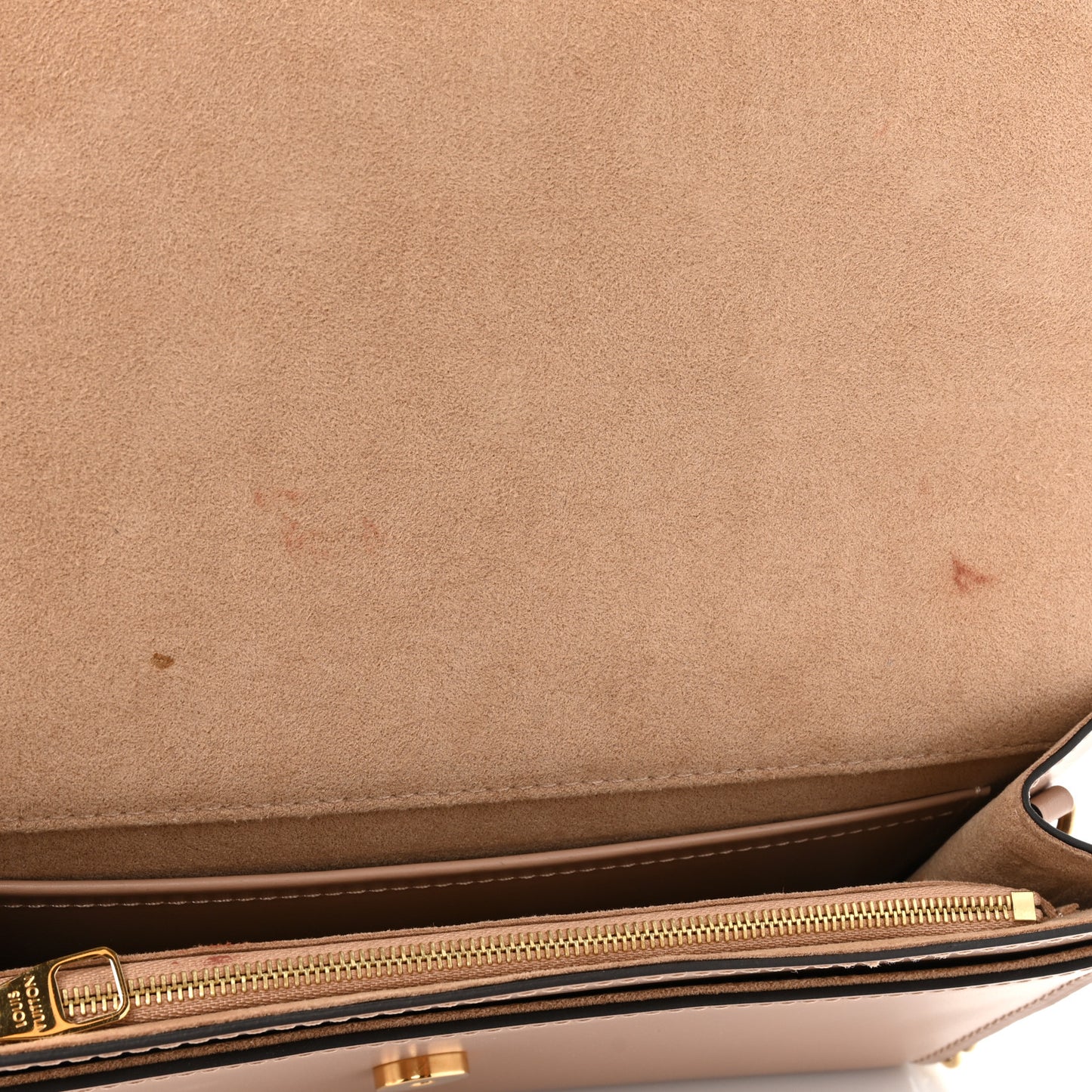 Calfskin Studded Louise Chain GM Nude