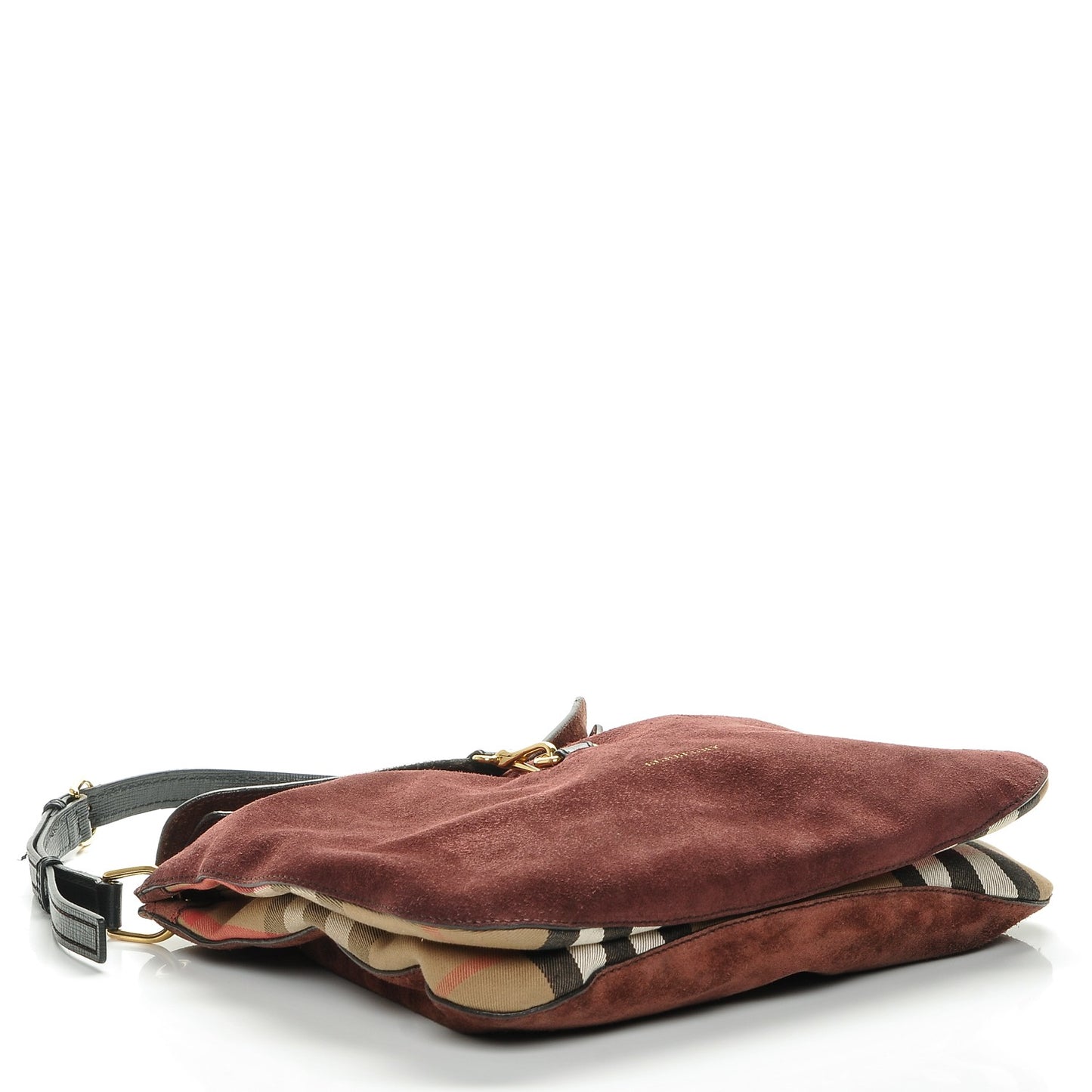 Suede House Check Cornwall Hobo Mahogany Red