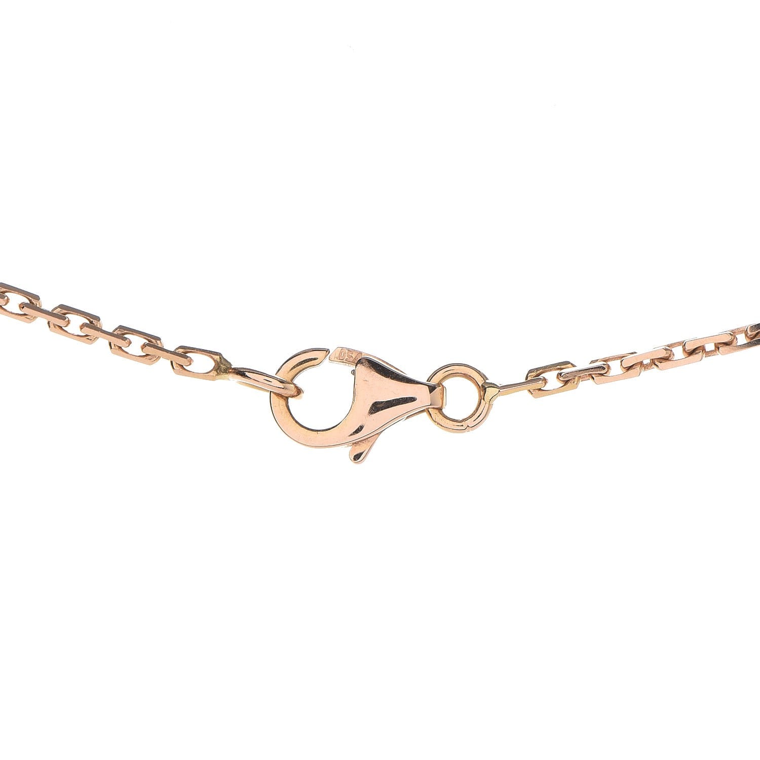 Cartier 18K Pink Gold Diamond Interlocking LOVE Necklace 6 of 9